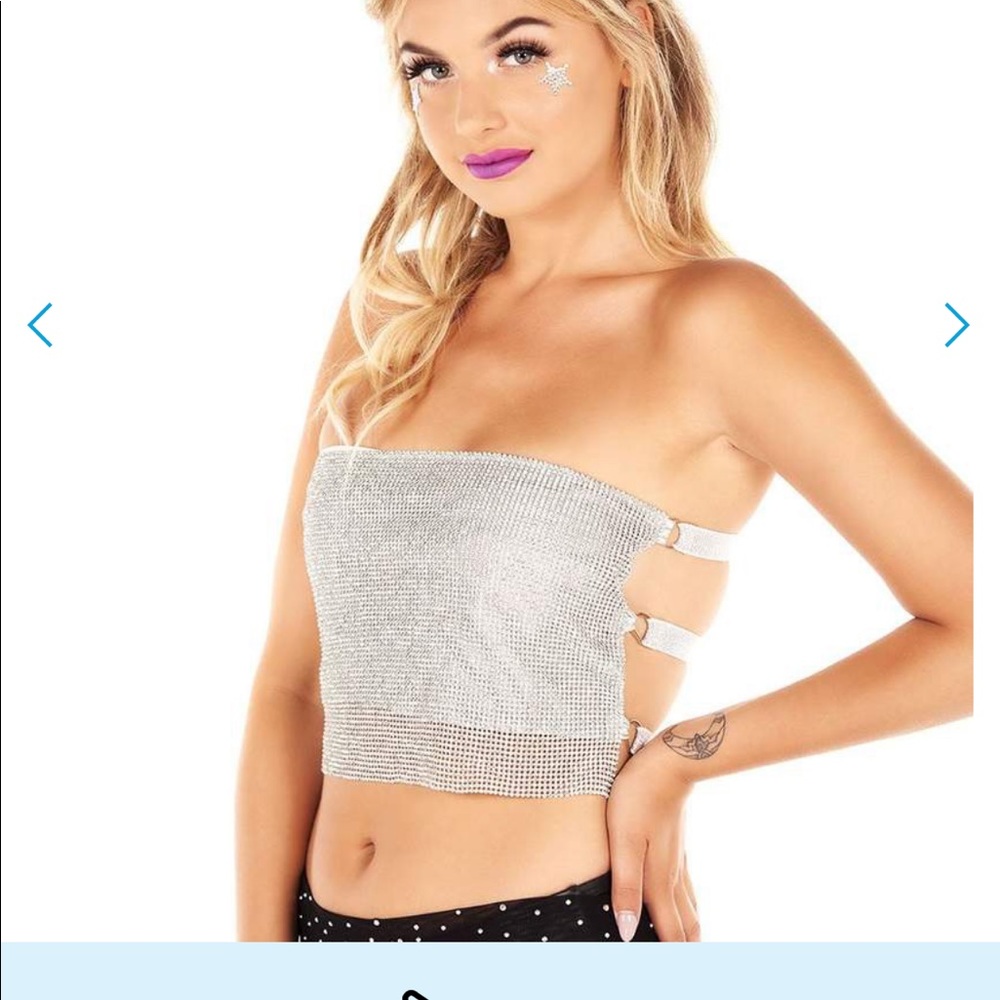 Rhinestone tube top (super cute)
